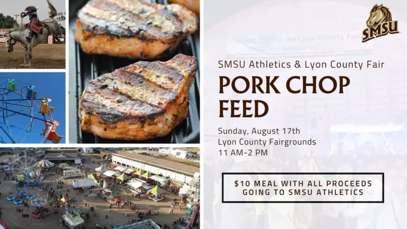 SMSU Athletics to host Pork Chop Feed this Sunday at the Lyon County Fair